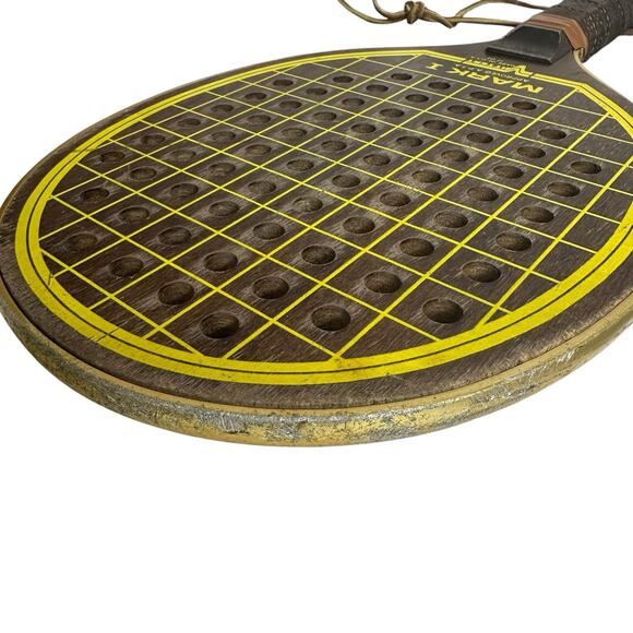 Vintage Vittert MARK I Wooden Racquet Paddle Drilled Holes APTA Approved - Picture 7 of 9
